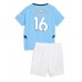 Manchester City Rodri Hernandez #16 Hjemmedraktsett Barn 2024-25 Kortermet (+ Korte bukser)